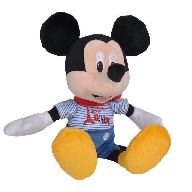  mickey souris peluche bonjour paris 25 cm 